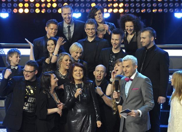 Urszula Dudziak wraz ze swoim zespołem wokalnym w "Bitwie na głosy" /AKPA