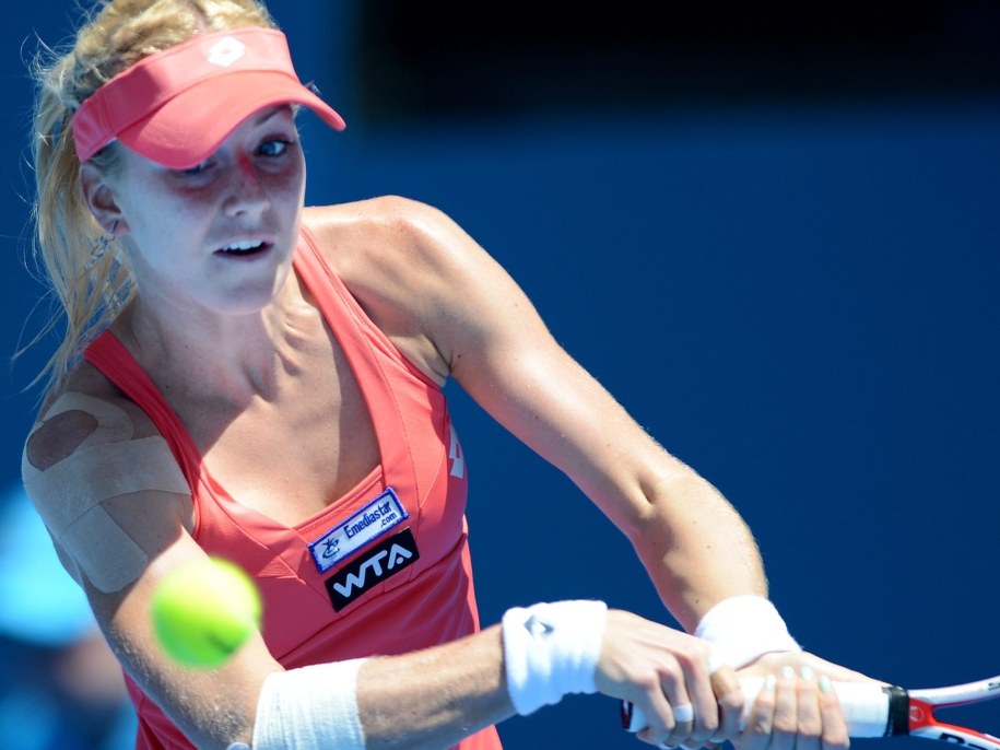 Urszula Radwańska przegrała z Dunką Caroline Wozniacki 1:6, 2:6 /TRACEY NEARMY   /PAP/EPA