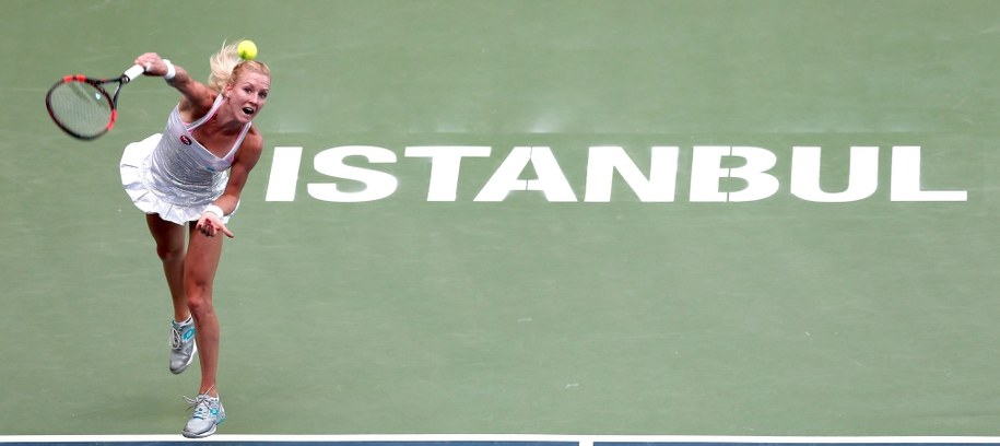 Urszula Radwańska w półfinale turnieju w Stambule /SEDAT SUNA /PAP/EPA