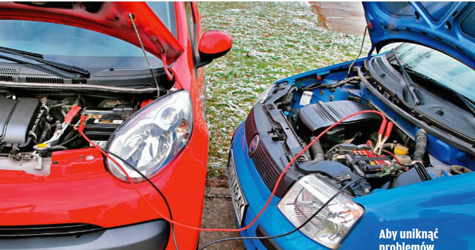 Uruchamianie auta przy użyciu kabli rozruchowych /Motor