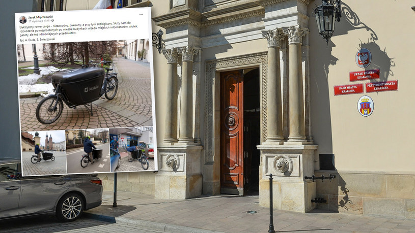 Urząd miasta Krakowa i nowy rower na facebookowym profilu Jacka Majchrowskiego /Gerard /East News