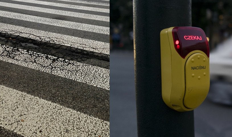Urządzenia zamontowane na słupach przy przejściach dla pieszych mają ukryte funkcje dla osób z niepełnosprawnościami. /Andrzej Zbraniecki/East News/ MARCIN KIELBIEWSKI/East News /