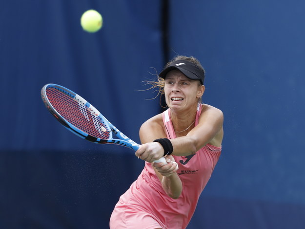 US Open 2020. Magda Linette po raz pierwszy wystąpiła w trzeciej rundzie turnieju na nowojorskich kortach Flushing Meadows /JASON SZENES    /PAP/EPA