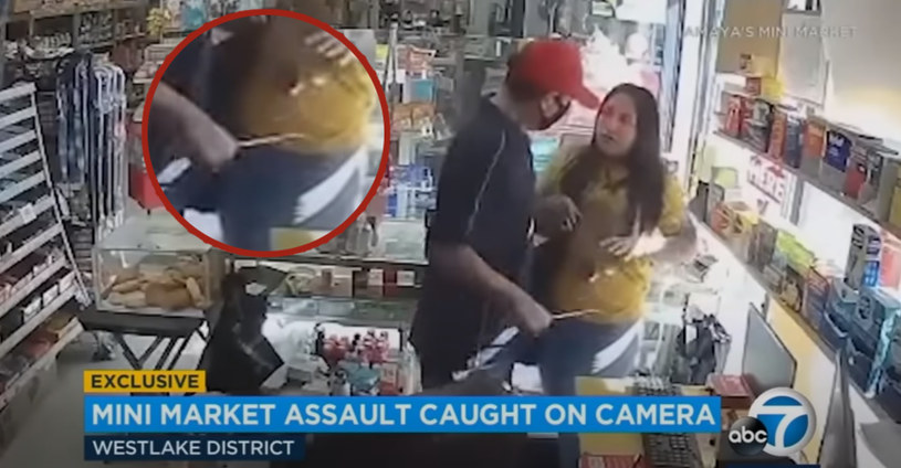 USA: Brutalny napad na sklep. 26-latka powstrzymała agresora