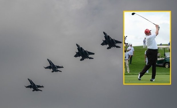 USA poderwały myśliwce. Pole golfowe Trumpa zagrożone