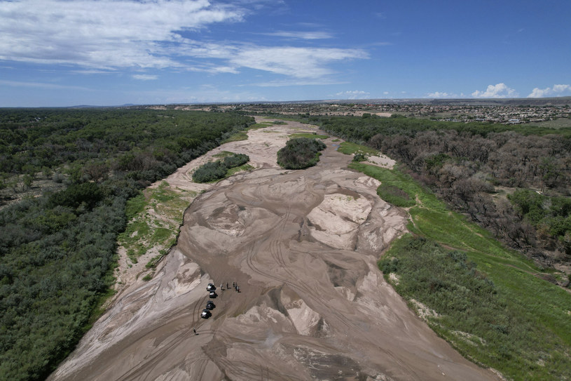 USA: Rzeka Rio Grande w Albuquerque wyschła po raz pierwszy od 40 lat
