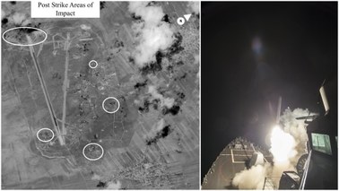USA zaatakowały bazę lotniczą w Syrii. Miedwiediew: Działanie "na krawędzi starć zbrojnych z Rosją"