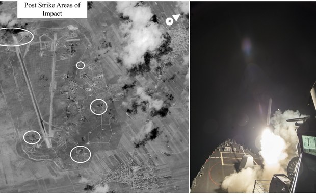 USA zaatakowały bazę lotniczą w Syrii. Miedwiediew: Działanie "na krawędzi starć zbrojnych z Rosją"