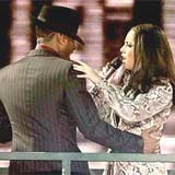 Usher i Alicia Keys podczas MTV Music Awards w Rzymie /