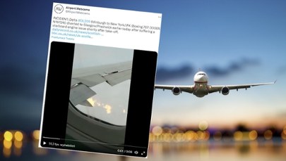 Usłyszeli huk, a potem zobaczyli płomienie wokół skrzydła. Opublikowano nagranie 