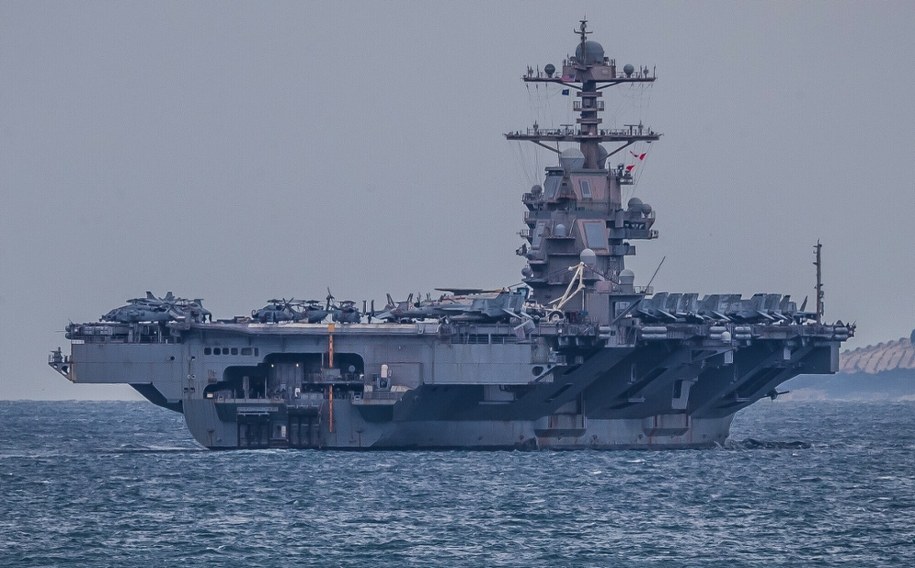 USS. Gerald R. Ford, największy lotniskowiec świata, opuszcza Bliski Wschód po rekordowo długiej misji /Zvonimir Barisin/PIXSELL/Xinhua News /East News