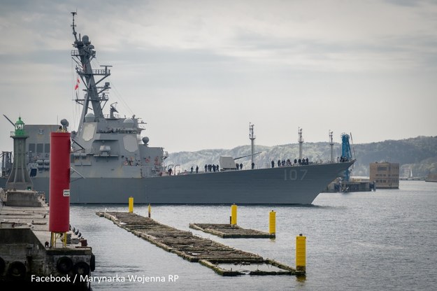 USS Gravely w gdyńskim porcie /Marynarka Wojenna RP /Facebook