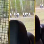 pseudokobice Ustawka przed meczem Jagiellonii z Pogonią. Pseudokibice szykowali się do ataku