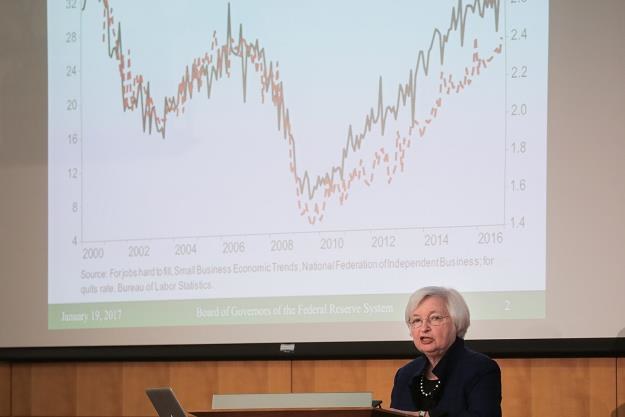 Ustępująca szefowa Fed  J. Yellen /AFP