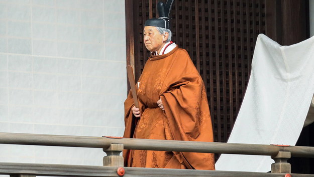 Ustępujący cesarz Akihito /JIJI PRESS /PAP/EPA