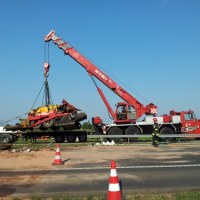 Uszkodzona nawierzchnia na A1 pod Gdańskiem 