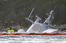 Uszkodzona norweska fregata zatonęła