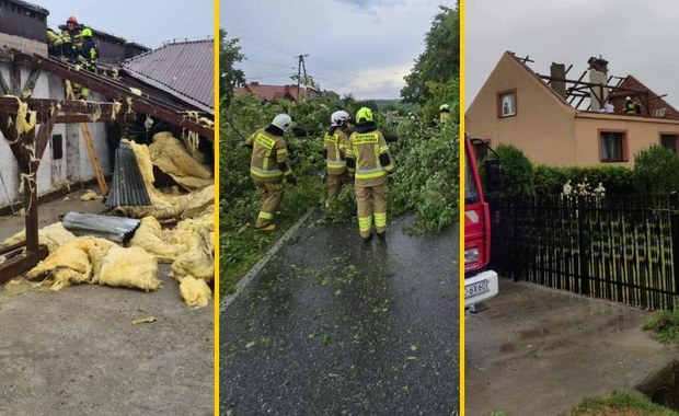 Uszkodzone dachy, zalane domy. Superkomórki burzowe nad Polską