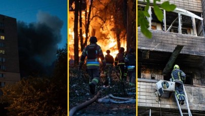 Uszkodzony budynek polskiej ambasady po rosyjskim ataku na Kijów