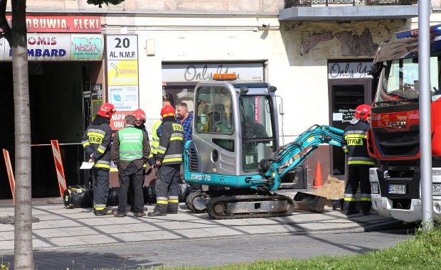 Uszkodzony gazociąg w centrum Częstochowy. Ewakuowano 150 osób