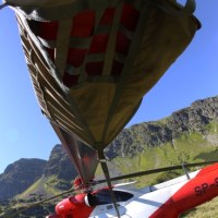 Uszkodozny śmigłowiec TOPR-u