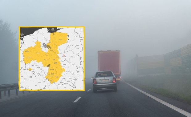 Uwaga kierowcy! Gęsta mgła w wielu rejonach Polski 