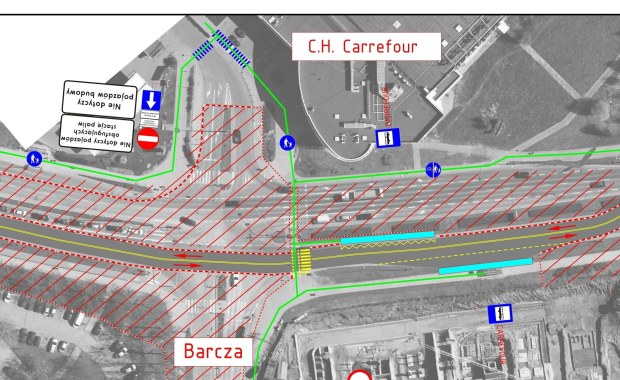 Uwaga kierowcy w Olsztynie. Będą zmiany na skrzyżowaniu Krasickiego/Barcza