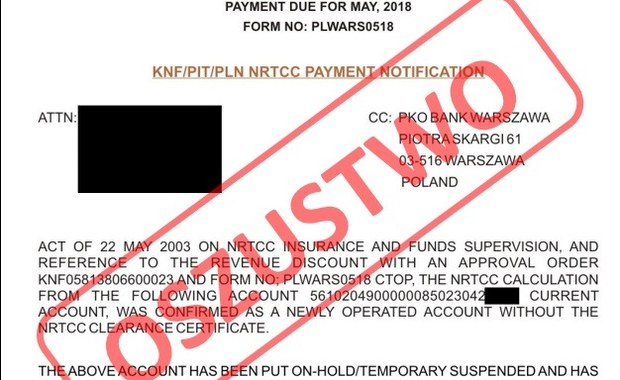 Uwaga przedsiębiorcy! Oszuści podszywają się pod KNF i PKO BP