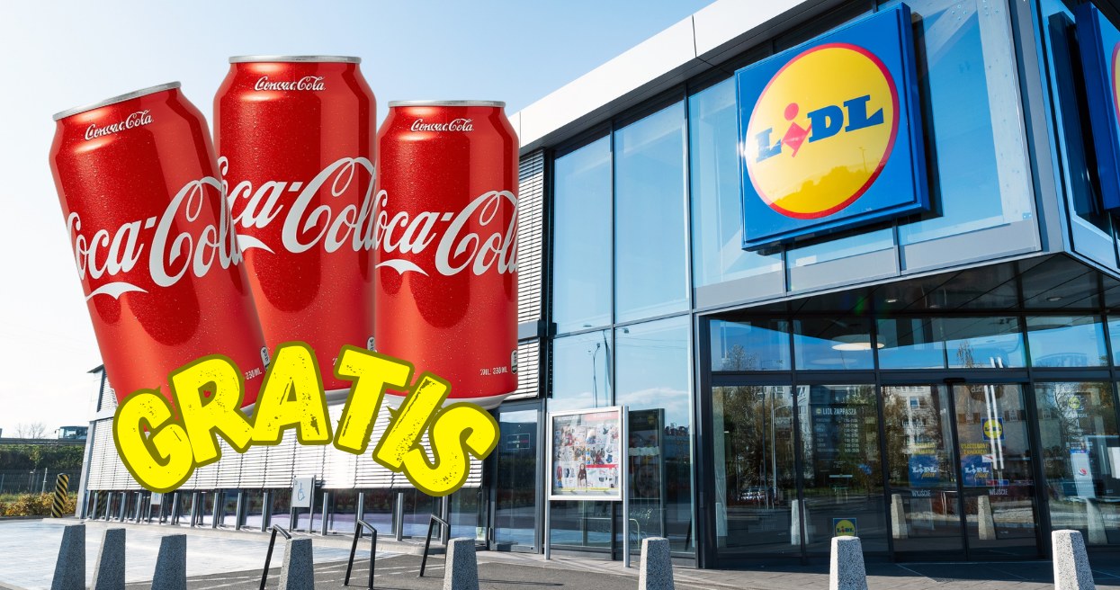 Uwaga, tylko w środę! Lidl rozdaje Coca-Colę za darmo /Canva Pro /INTERIA.PL