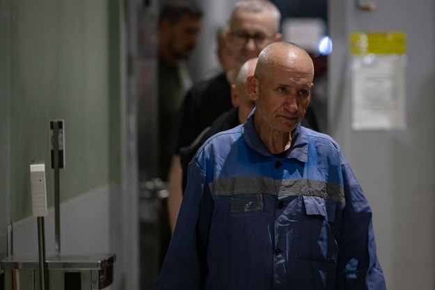 Uwolniony z rosyjskiej niewoli ksiądz Bohdan Heleta /AFP PHOTO / UKRAINIAN DEFENCE MINISTRY PRESS SERVICE /East News