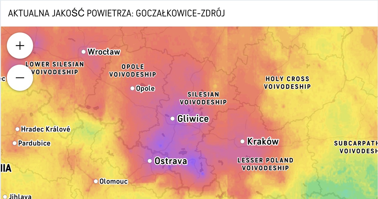 Uzdrowisko tonie w smogu. Aktualne dane alarmują, jakość powietrza jest fatalna /AccuWeather /materiał zewnętrzny