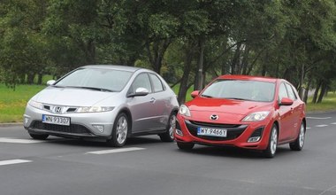 Używane Honda Civic VIII i Mazda 3 II