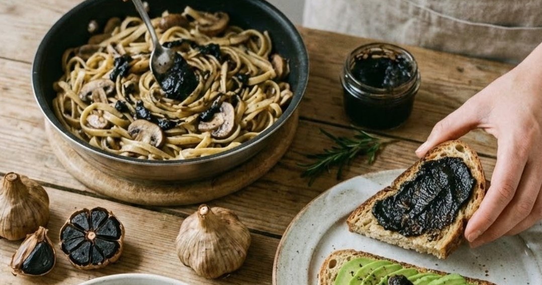 В Азії чорний часник широко використовують в кулінарії: з нього готують соуси та супи, додають до рису, локшини, м’ясних і рибних страв. /Domena publiczna