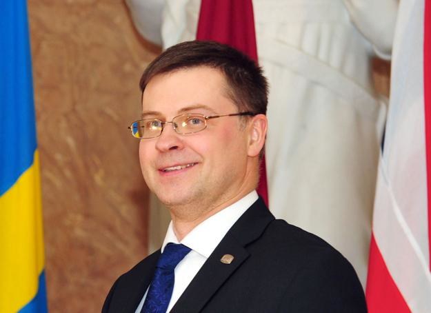 Valdis Dombrovskis, premier Łotwy /AFP
