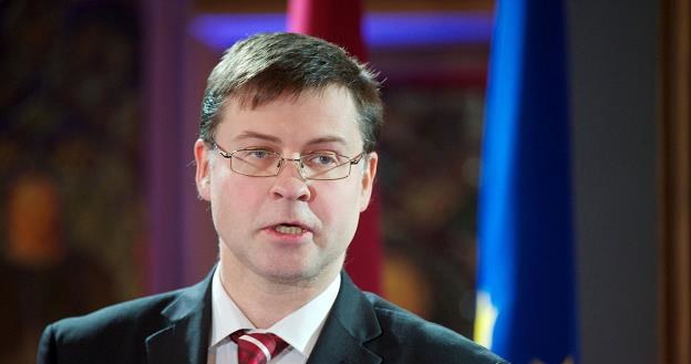 Valdis Dombrovskis, wiceprzewodniczący Komisji Europejskiej ds. euro /AFP