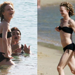 Vanessa Paradis w bikini. Coraz chudsza!