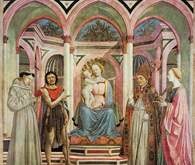 Veneziane Domenico, Sacra Conversazione, tablica główna ołtarza dei Magnoli, ok. 1442-48, Florenc /Encyklopedia Internautica