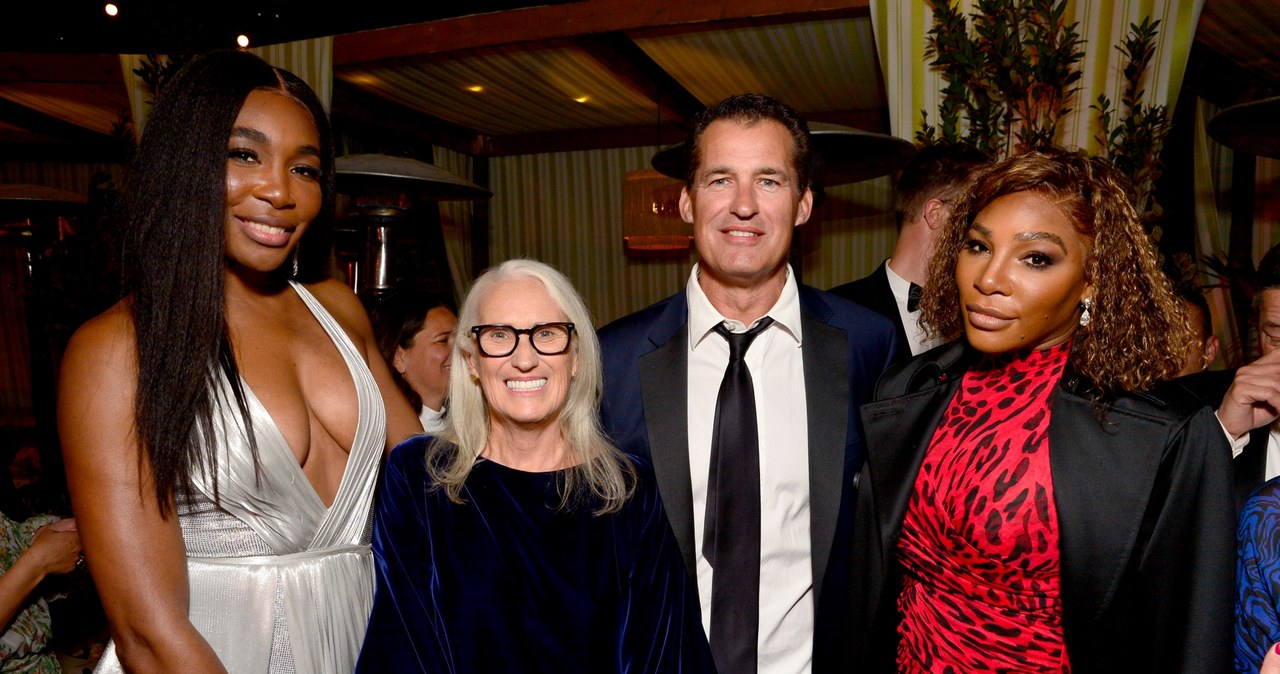 Venus Williams, Jane Campion, szef Netfliksa Scott Stuber oraz Serena Williams - Critics Choice Awards 2022 /Jerod Harris /Getty Images