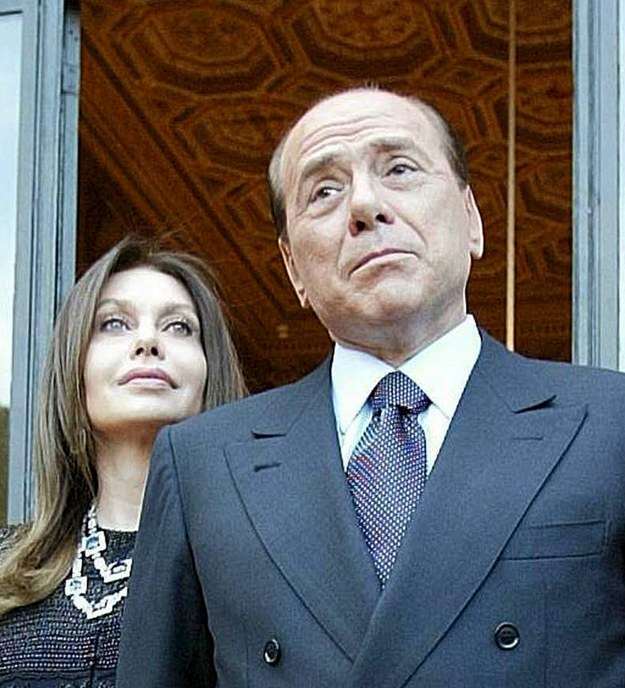 Veronica Lario i Silvio Berlusconi w 2007 roku /fot. Danilo Schiavella /PAP