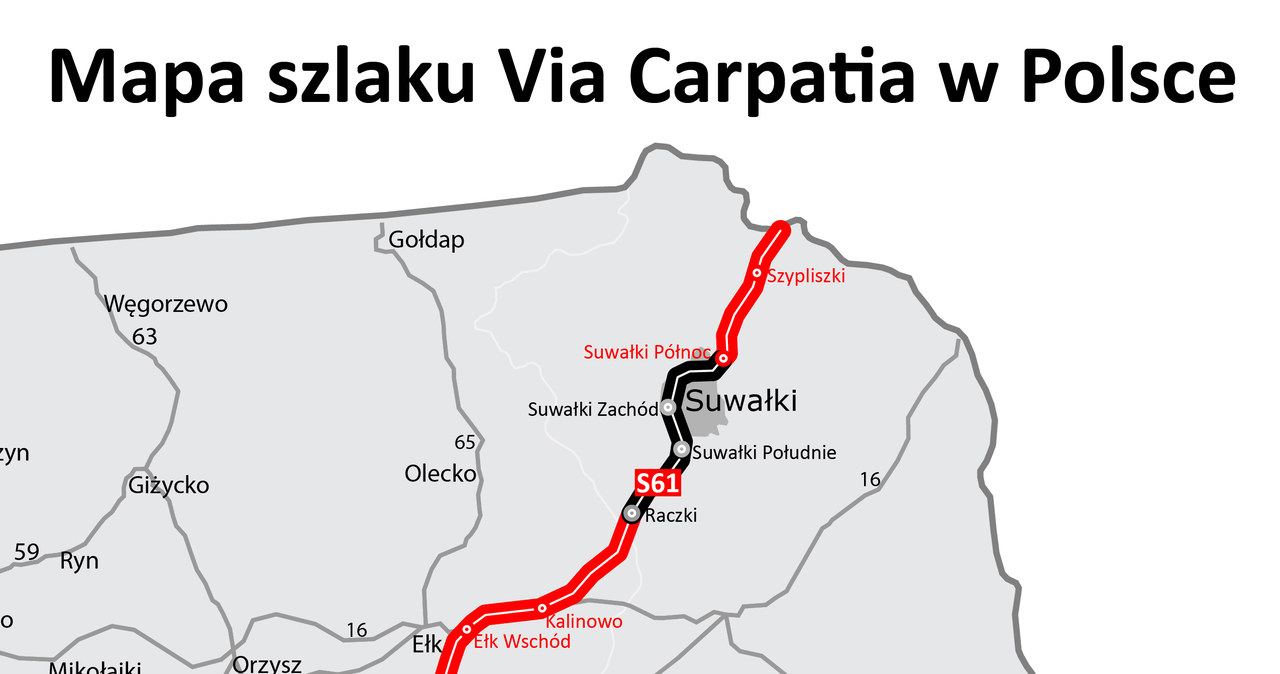 Via Carpatia ma mieć w Polsce 700 kilometrów długości /GDDKiA /materiały prasowe