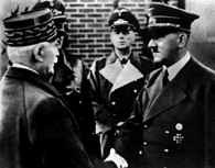 Vichy, Petain i Adolf Hitler w Montoire nad Loarą, 24 X 1940 /Encyklopedia Internautica