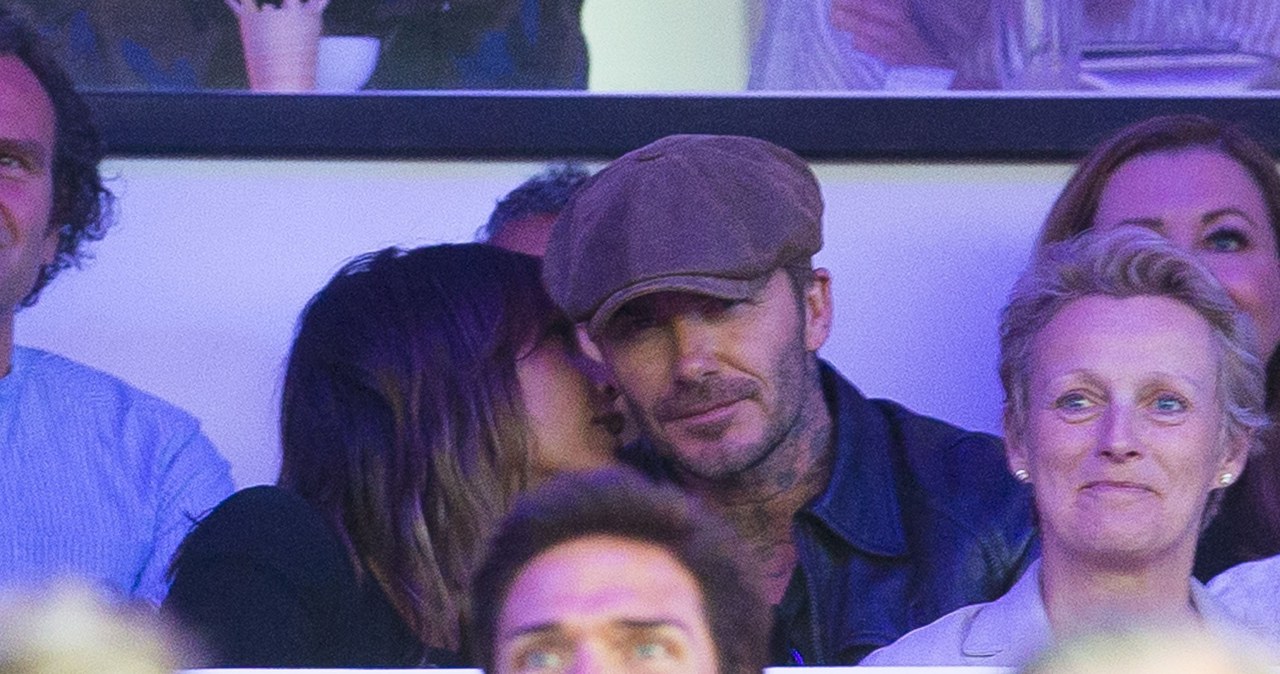 Victoria Beckham i David Beckham na koncercie Barbary Streisand /ForumGwiazd /Agencja FORUM