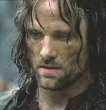 Vigo Mortensem jako Aragorn w filmie "Dwie Wieże" /