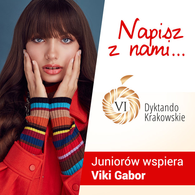 Viki Gabor wspiera uczestników Dyktanda Krakowskiego /RMF FM