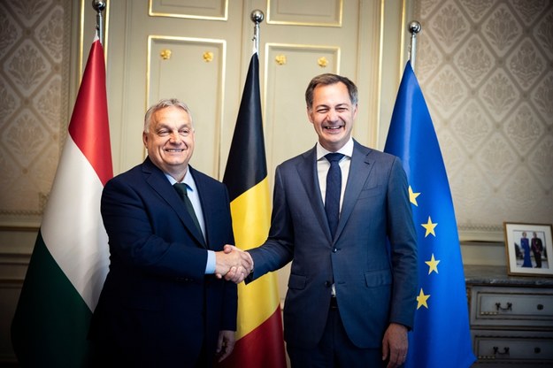 Viktor Orban i Alexander de Croo /Zoltan Fischer / Hungarian PM’s Press Office / HANDOUT /PAP/EPA
