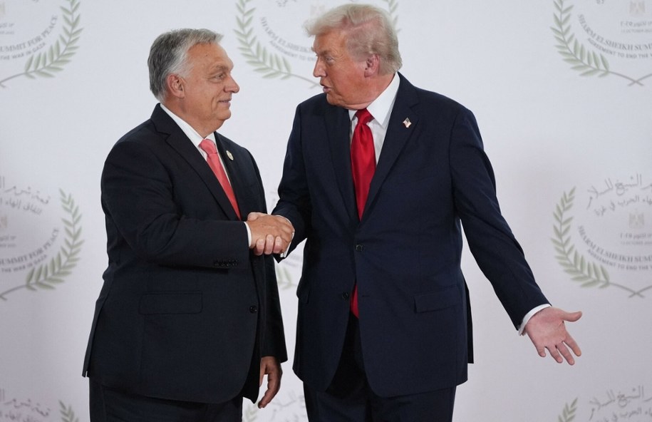 Viktor Orban i Donald Trump podczas spotkania w egipskim Szarm el-Szejk w październiku 2025 r. /EVAN VUCCI/AFP /East News