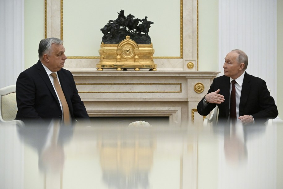 Viktor Orban i Władimir Putin /ALEXANDER NEMENOV / POOL /PAP/EPA