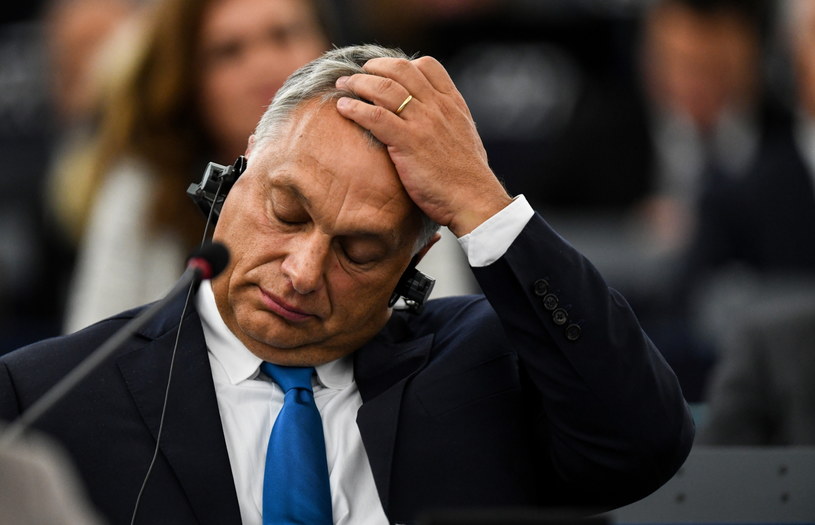 Viktor Orban w Parlamencie Europejskim /PAP/EPA
