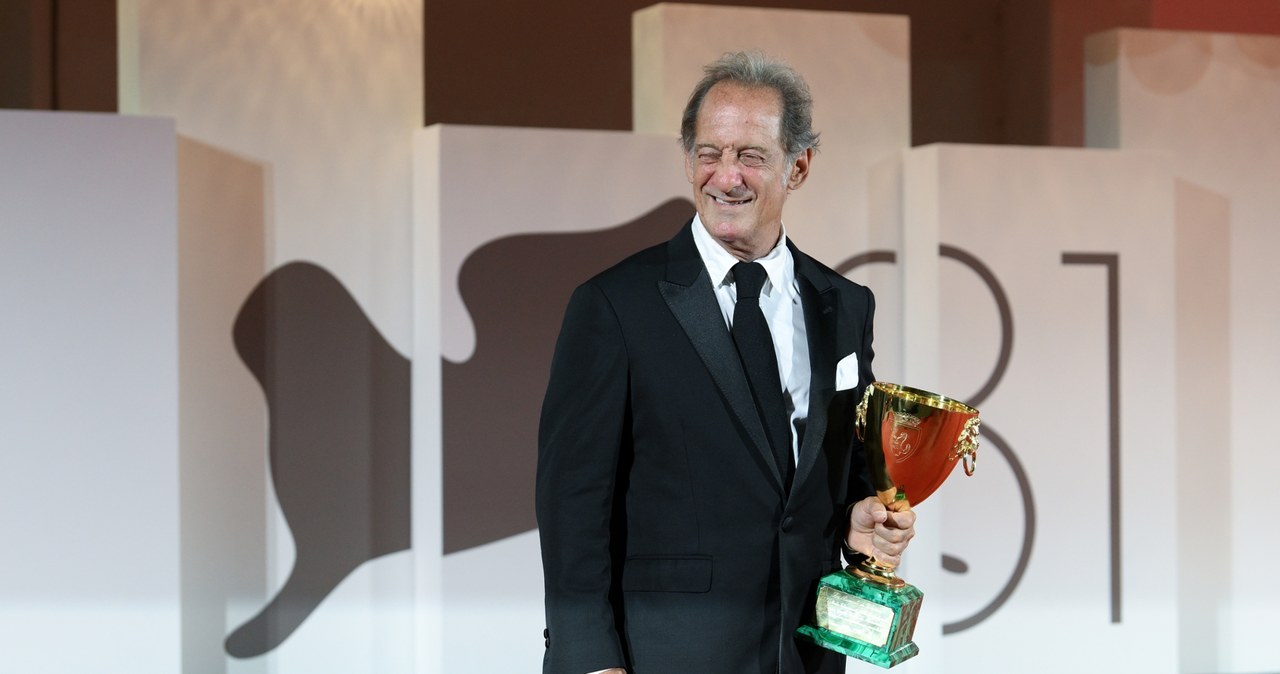 Vincent Lindon z Pucherem Volpiego za główną rolę w filmie "The Quiet Son" / Mondadori Portfolio / Contributor /Getty Images