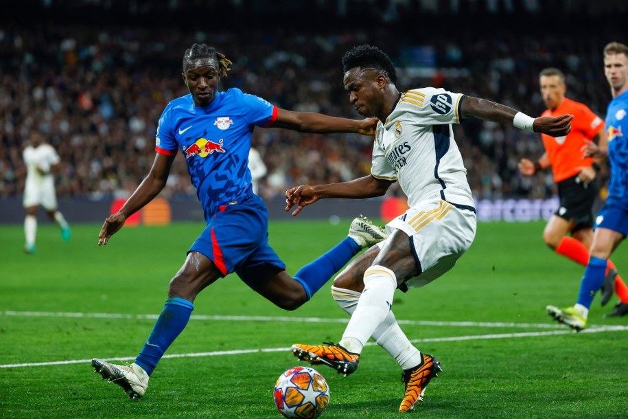 Vinicius Jr (po prawej) i Amadou Haidara /JUANJO MARTIN / EFE /PAP/EPA